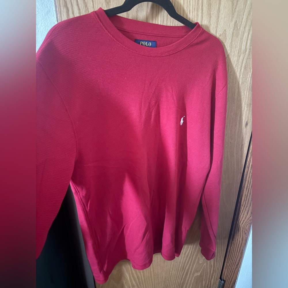 Polo by Ralph Lauren Classic Red Crewneck Sweater